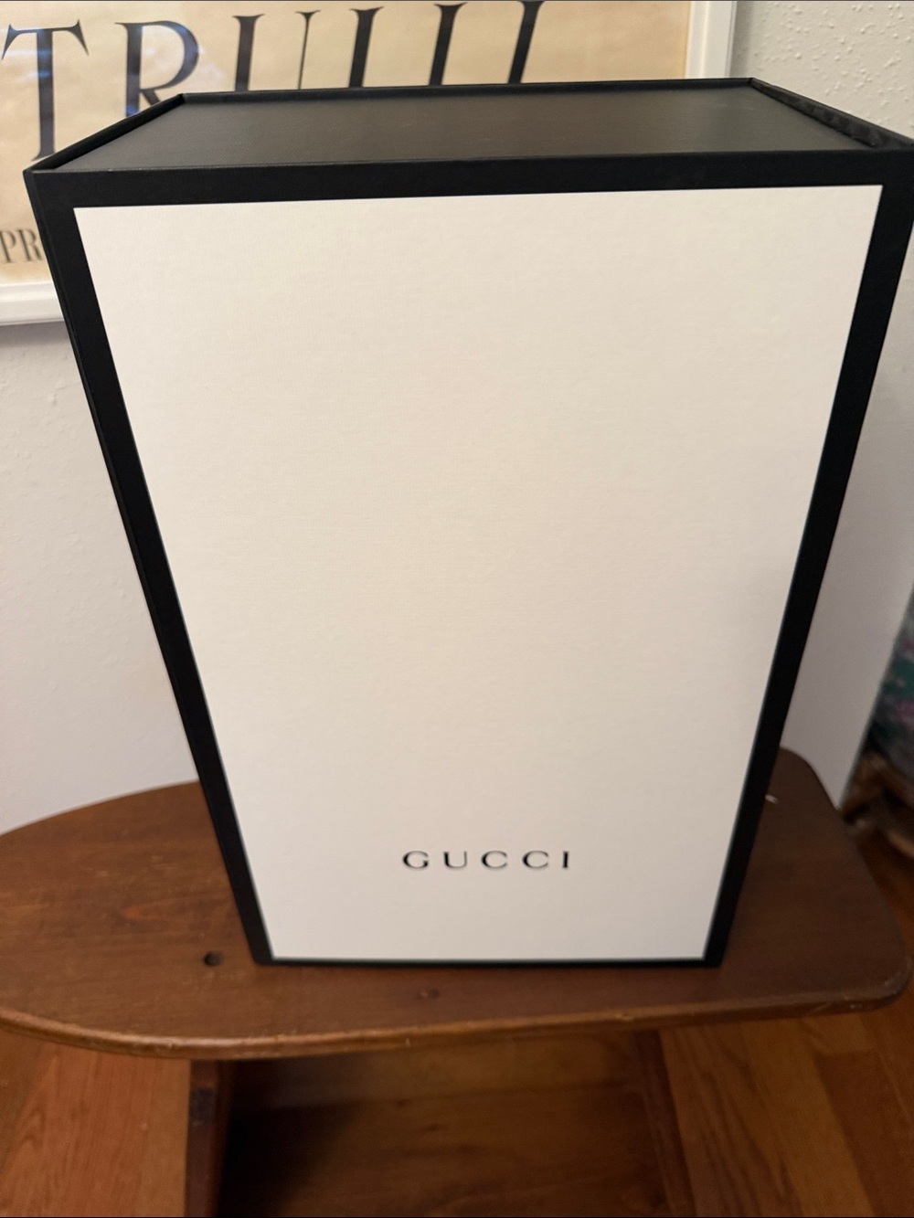 GUCCI White Box with Black Trim Luxury Presentation 16” by 10” by 7”
